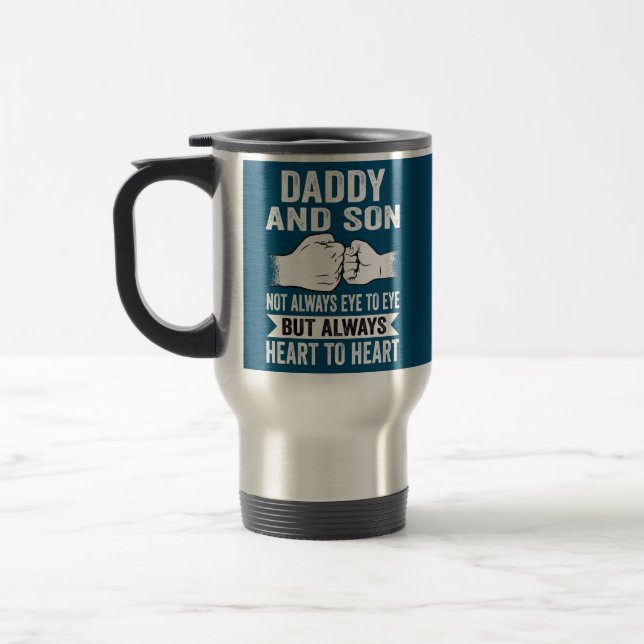 Taza De Viaje Papi Y Hijo Día De Los Padres De La Bomba (Izquierda)