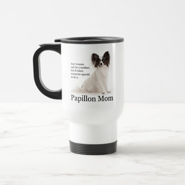 Taza De Viaje Papillon Mom Travel Mug (Izquierda)