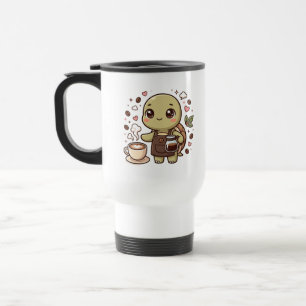 Taza de viaje para barista de tortuga