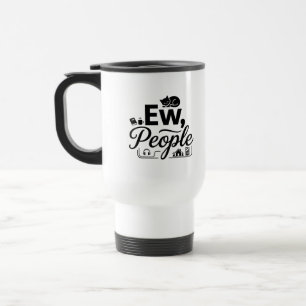Taza de viaje para commuters 15 oz con cita de caf