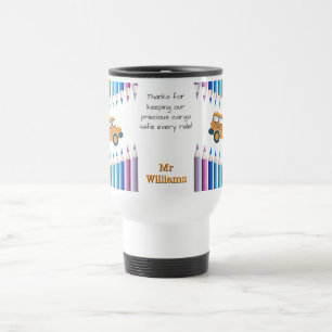 Taza de viaje para conductor de autobús con varied