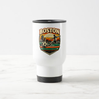 Taza de viaje para el equipo de fútbol de Boston,