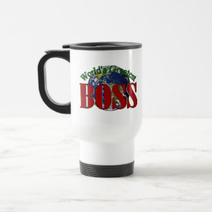 Taza de viaje para el mejor jefe del mundo