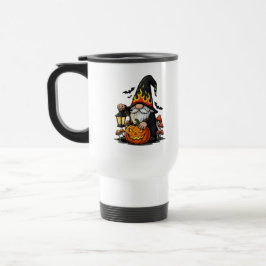 Taza de viaje para Halloween Gnome