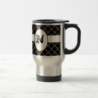 Taza De Viaje Para hombre con monograma negro de Brown