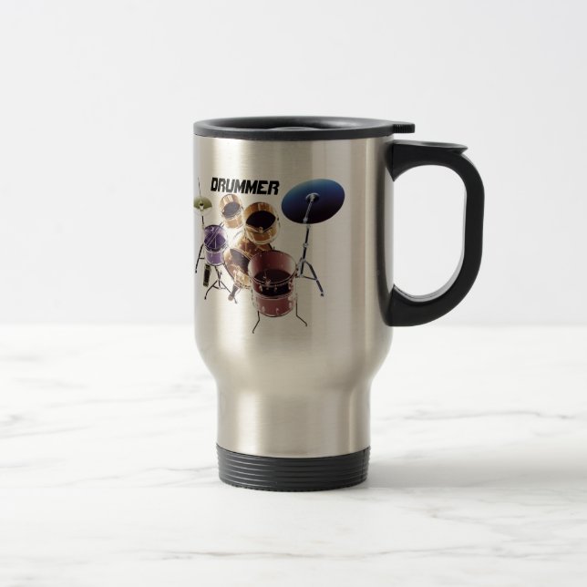 Taza De Viaje Para los baterías el | regalo personalizado (Derecha)