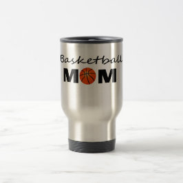 Taza de viaje para mamá de baloncesto