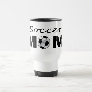 Taza de viaje para mamá futbolera