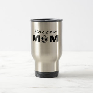 Taza de viaje para mamá futbolera