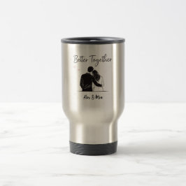 Taza de viaje para parejas personalizada: Juntos e