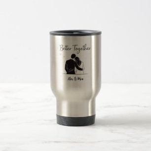 Taza de viaje para parejas personalizada: Juntos e