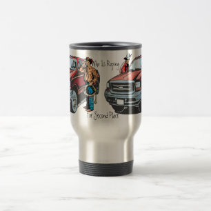 Taza de viaje para vaquero de rodeo