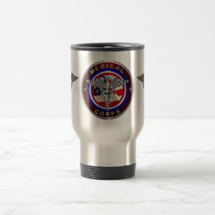 Taza de viaje para veterano del Cuerpo Médico