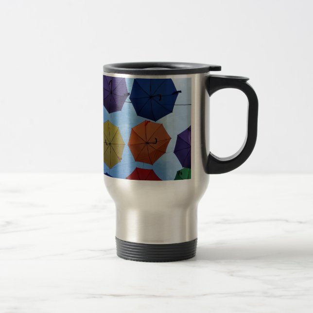 Taza De Viaje Paraguas coloridos (Derecha)