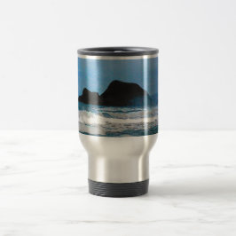 Taza De Viaje Paraíso tropical de la isla costera de Hawái