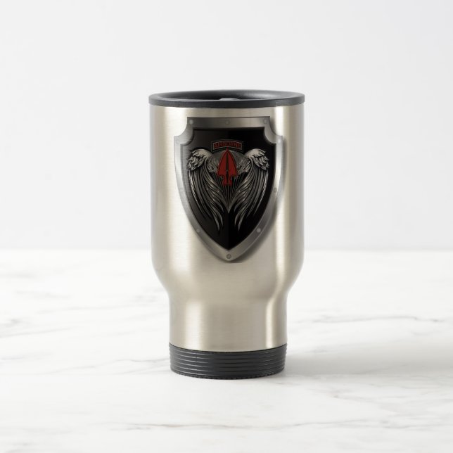 Taza De Viaje Parche de operaciones especiales de Wings diseñado (Centro)