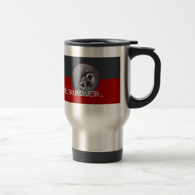 TAZA DE VIAJE PARE Y HUELA EL CAUCHO (Derecha)
