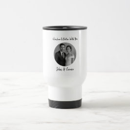 Taza De Viaje Pareja Personalizada – La Aventura Es Mejor Contig