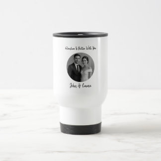 Taza De Viaje Pareja Personalizada – La Aventura Es Mejor Contig