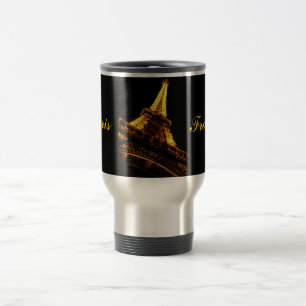 Taza De Viaje París, Francia, torre Eiffel, taza del viaje
