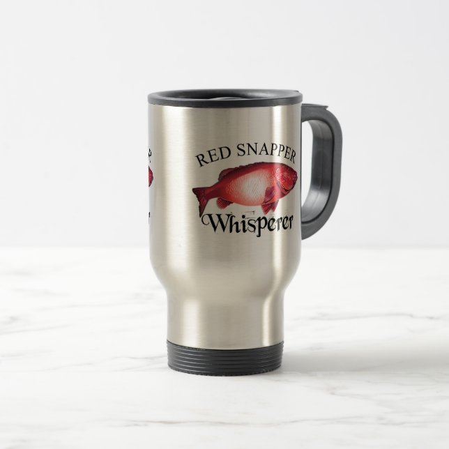 Taza De Viaje Paro de barco ligero de Snapper rojo (Anverso derecho)