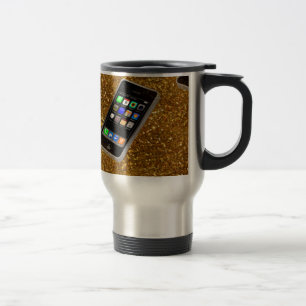 Taza De Viaje paro de teléfono móvil