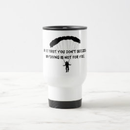 Taza De Viaje Paro de viajes de Skydiving