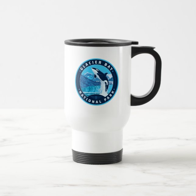 Taza De Viaje Parque nacional de la Bahía del Glaciar (Derecha)