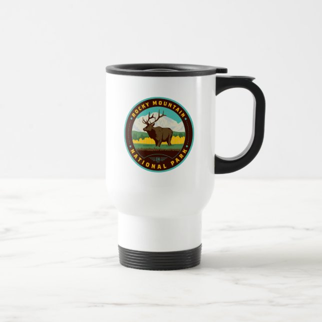 Taza De Viaje Parque nacional de las Montañas Rocosas (Derecha)