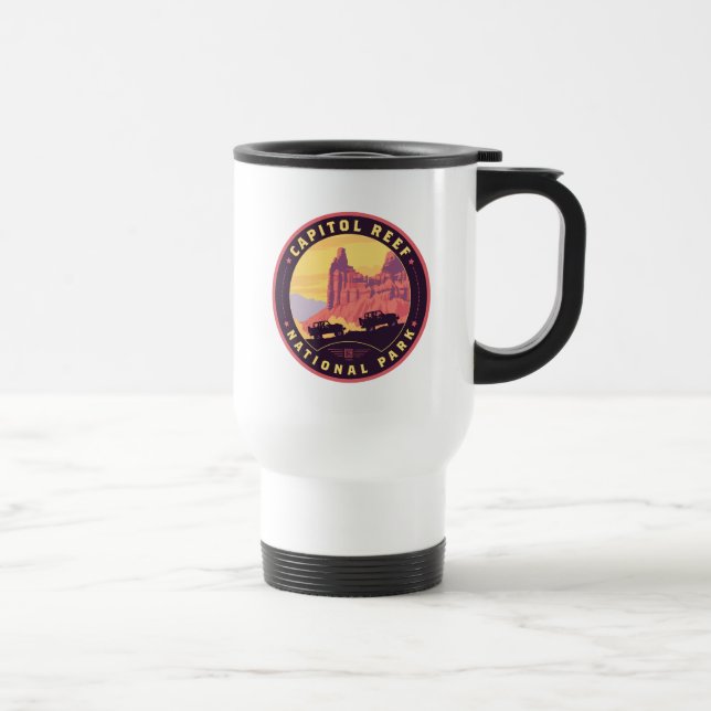 Taza De Viaje Parque nacional de los arrecifes del Capitolio (Derecha)