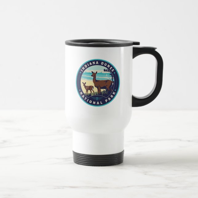 Taza De Viaje Parque nacional Dunas de Indiana (Derecha)