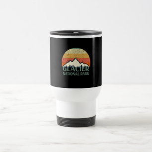Taza De Viaje Parque Nacional Glaciar Vintage