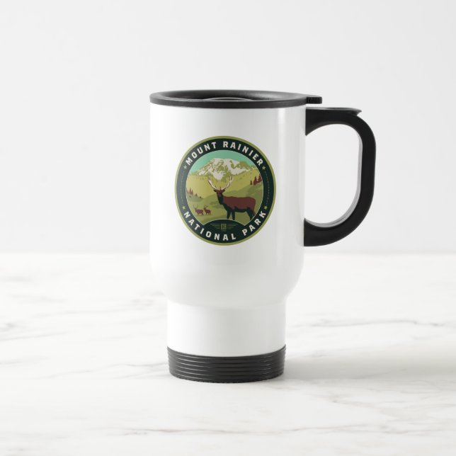 Taza De Viaje Parque nacional Monte Rainier (Derecha)