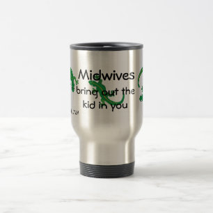 Taza De Viaje Parteras y torsión del lagarto verde