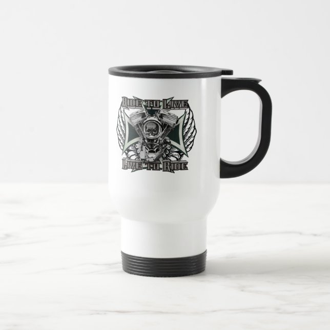 Taza De Viaje Paseo a vivir - viva para montar (Derecha)