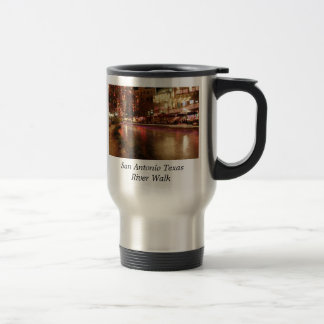 Taza De Viaje Paseo del río de San Antonio Tejas