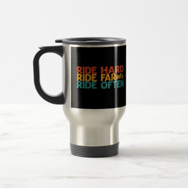 Taza De Viaje Paseo en bicicleta con frecuencia en moto (Izquierda)