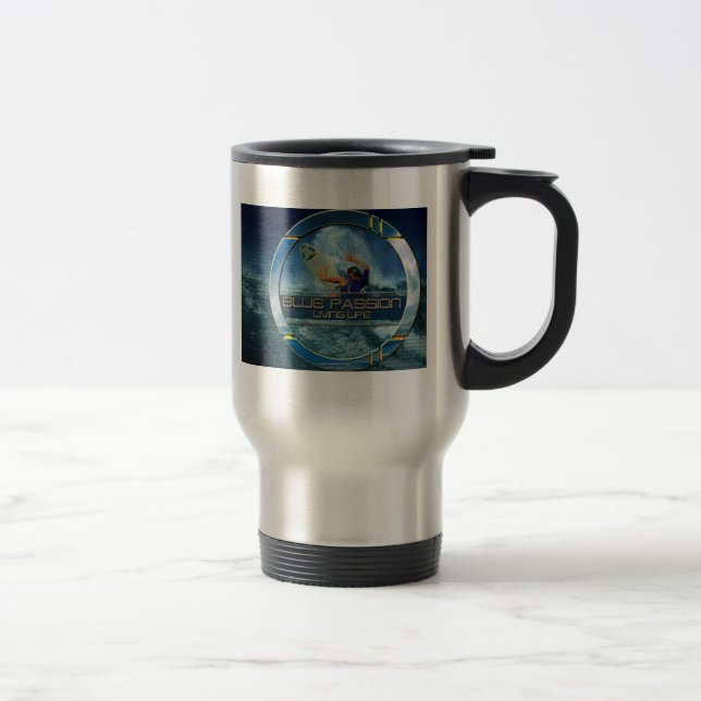 Taza De Viaje pasión azul (Derecha)