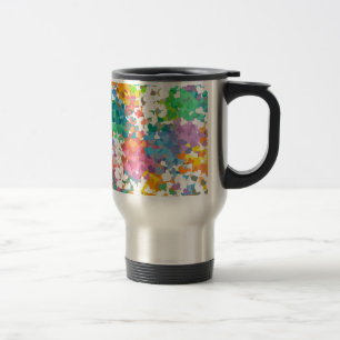 Taza De Viaje Pastel Confetti Hearts