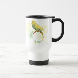 Taza De Viaje Pastel Green Parakeet