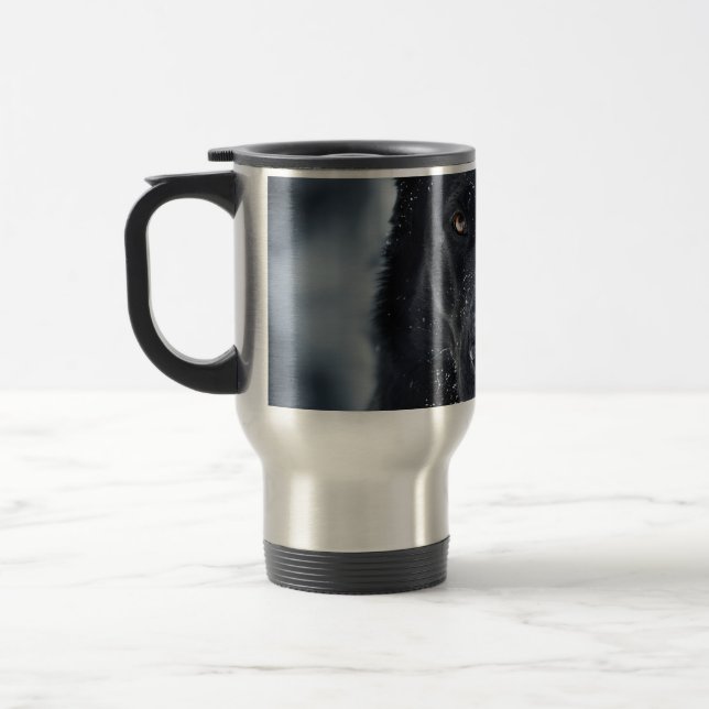 Taza De Viaje Pastor Alemán Negro (Izquierda)