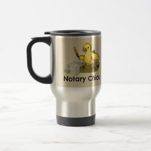 Taza De Viaje Patata notarial con cuero de plumas y documentos