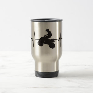 Taza De Viaje Patio campo a través de ATV - pulso del latido de