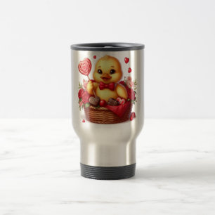Taza De Viaje Pato lindo y caprichoso del día de San Valentín