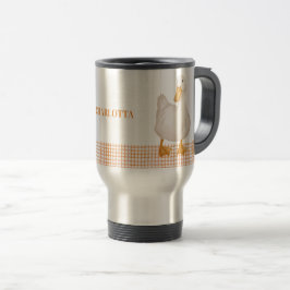 Taza De Viaje Pato Personalizado – Diseño de Animal de Granja Ad