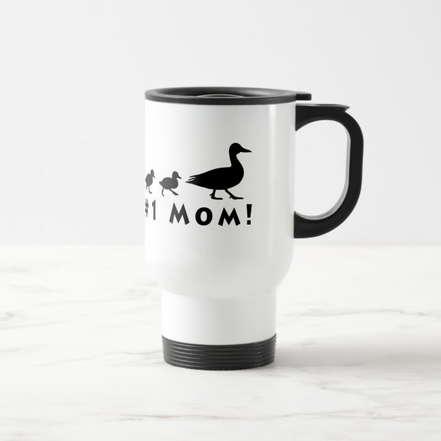 Taza De Viaje Pato y anadones de la mamá del número uno en (Derecha)