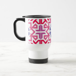 Taza De Viaje Patrón boho geométrico colorido moderno