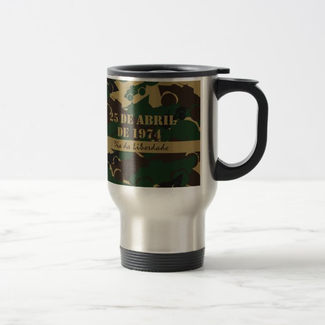 Taza De Viaje Patrón de camuflaje de vehículos militares (Derecha)