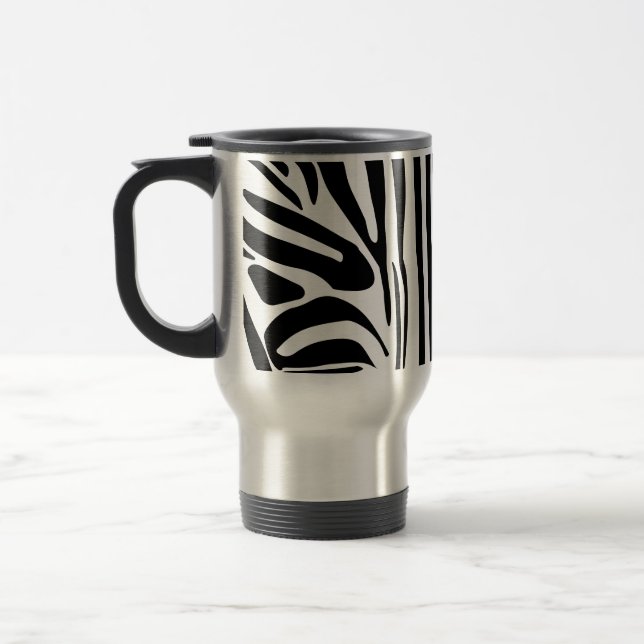 Taza De Viaje Patrón de cebra (Izquierda)