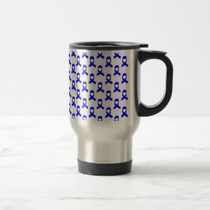 Taza De Viaje Patrón de cinta azul